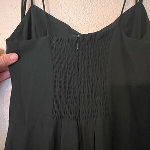 Dark Green Spaghetti Strap Dress
